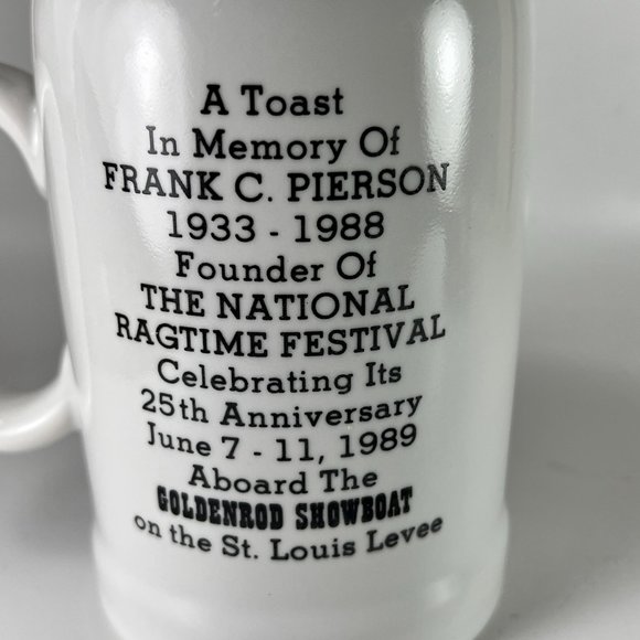 Vtg The Red Rose Rag Ceramic Coffee Tea Cup Mug Souvenir Goldenrod Showboat - Picture 8 of 12